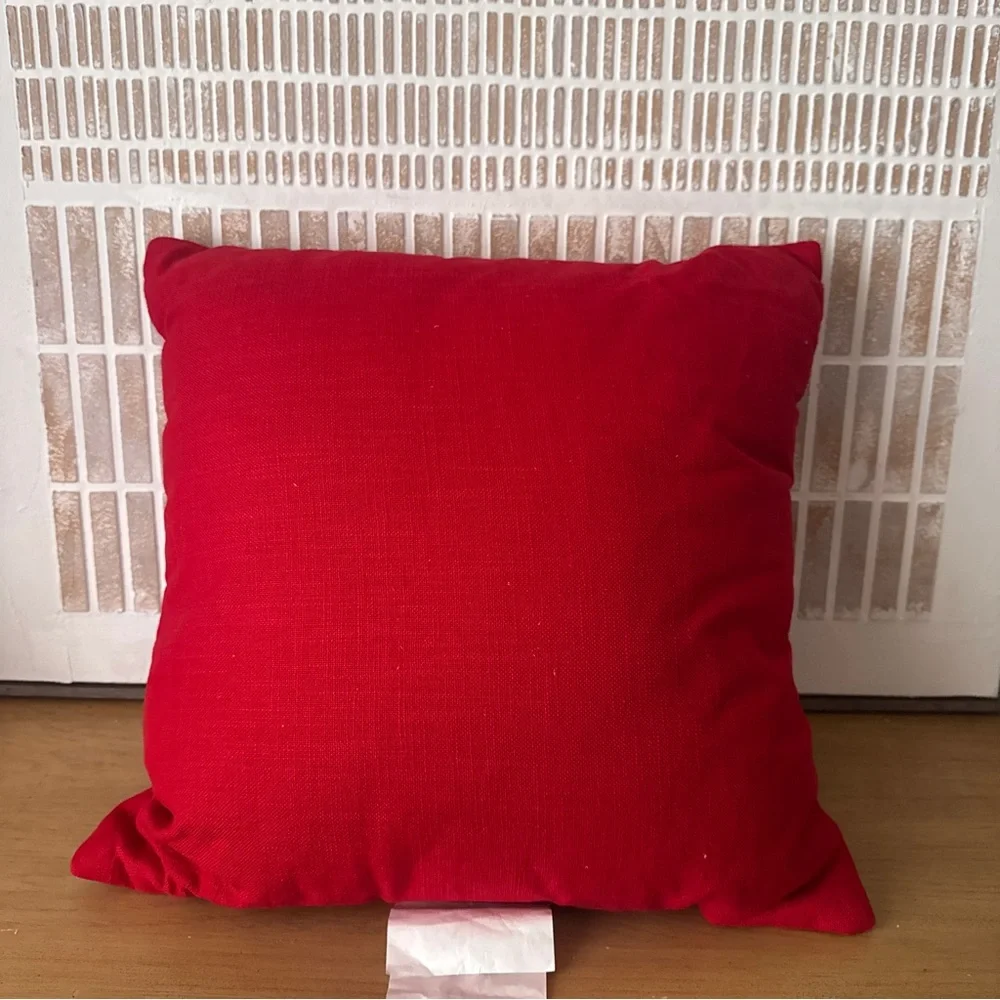 NWT Floral Red Decorative Pillow - Threshold